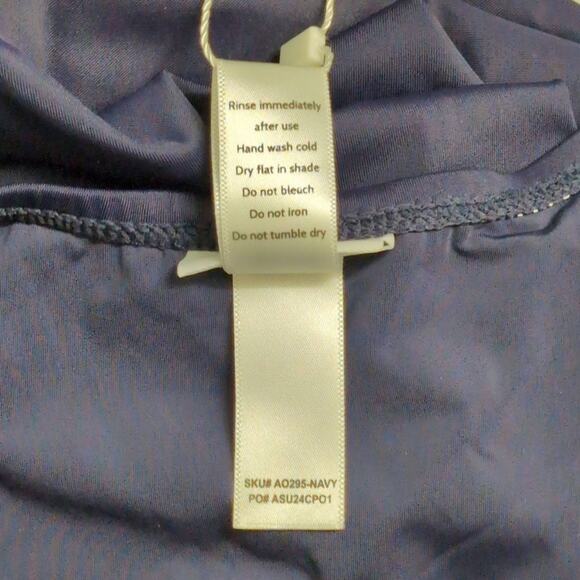 NWT Andie Navy Recycled Stretch Comfortable Malibu One-Piece Swimsuit XXXL - Picture 6 of 8